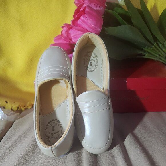 S60 Vegan Leather Slipper Felt Bottom Sponge Insole Franque Andre Mode de Paris - Picture 5 of 5